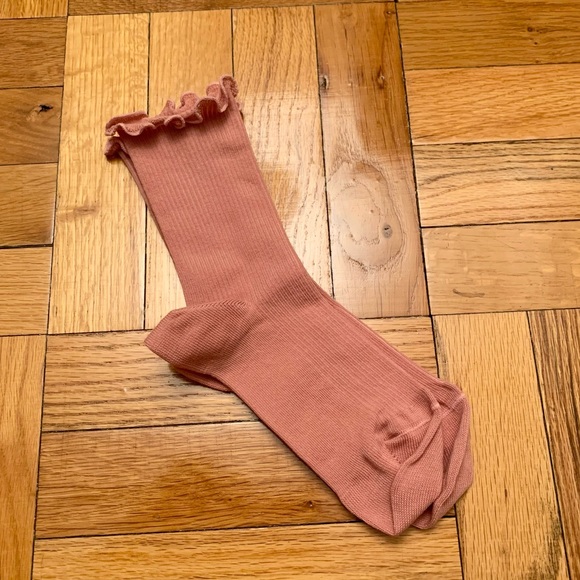 NWOT Sezane pink ruffle socks - Picture 4 of 4